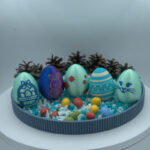 Dekorativno velikonočne jajce z motivom cvetja - slika 2