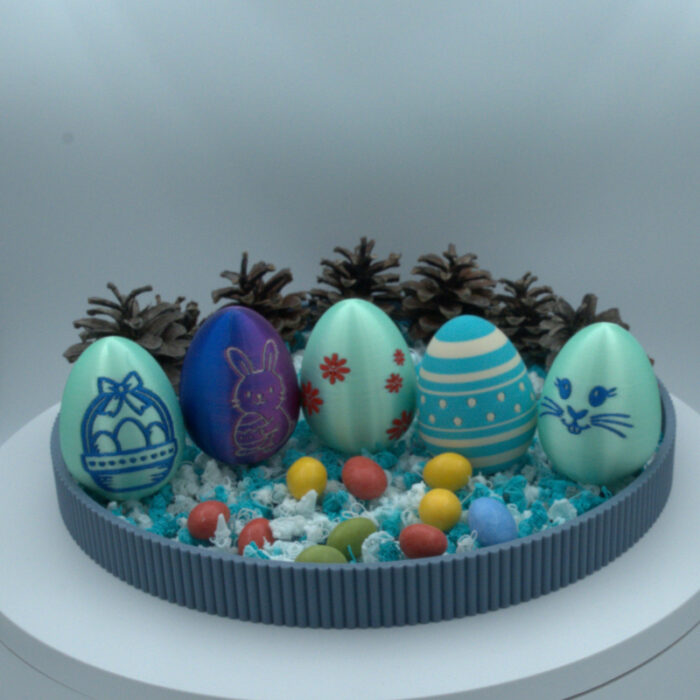 Dekorativno velikonočne jajce z motivom cvetja - slika 2