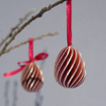 Hanging spiral Easter egg